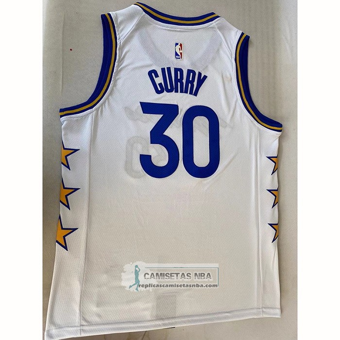 Camiseta Golden State Warriors Stephen Curry NO 30 Champs Whitestars 2022-23 Blanco